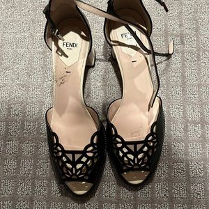 Fendi Peep toe shoes.